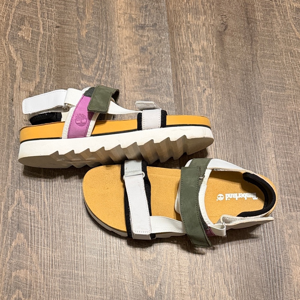 Timberland Santa Monica Sunrise Sandals Women’s 10 Platform Sporty Colorblock